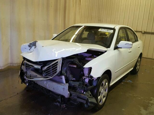 KNAGE228995334748 - 2009 KIA OPTIMA LX WHITE photo 2