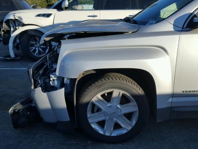 2CTALFEW3A6290534 - 2010 GMC TERRAIN SL SILVER photo 9