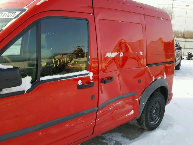 NM0LS6BN0AT028851 - 2010 FORD TRANSIT CO RED photo 9