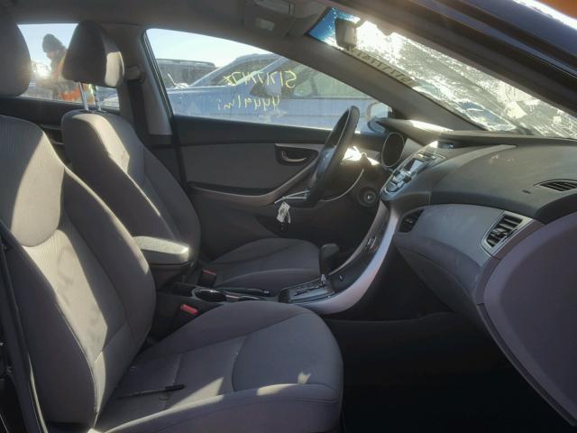 KMHDH4AE2DU913509 - 2013 HYUNDAI ELANTRA GL BLACK photo 5