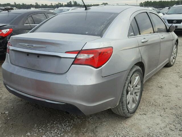 1C3CCBAB8DN669453 - 2013 CHRYSLER 200 LX SILVER photo 4