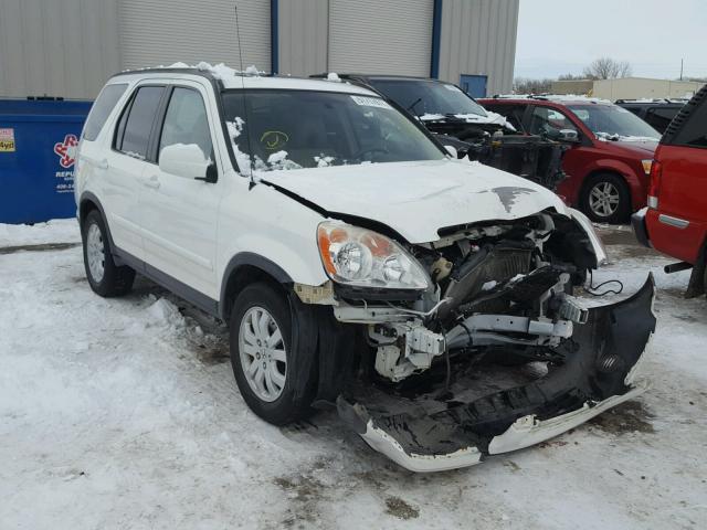 JHLRD78995C044319 - 2005 HONDA CR-V SE WHITE photo 1