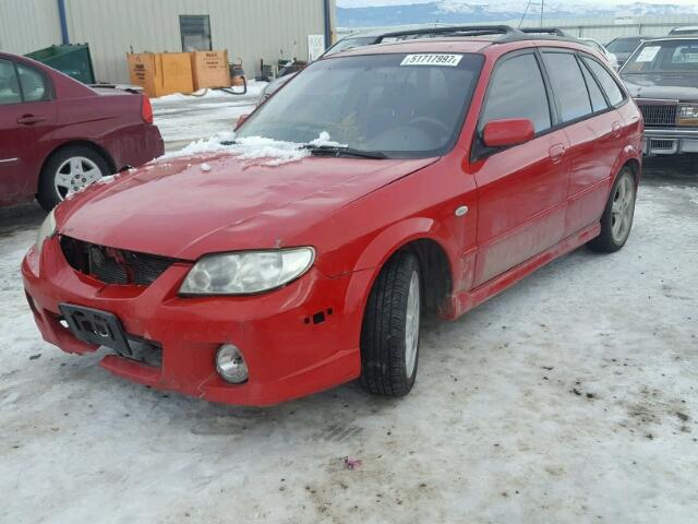 JM1BJ245731110498 - 2003 MAZDA PROTEGE PR RED photo 2