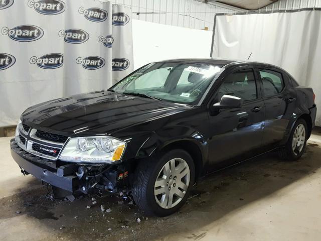 1C3CDZAB6EN130675 - 2014 DODGE AVENGER SE BROWN photo 2