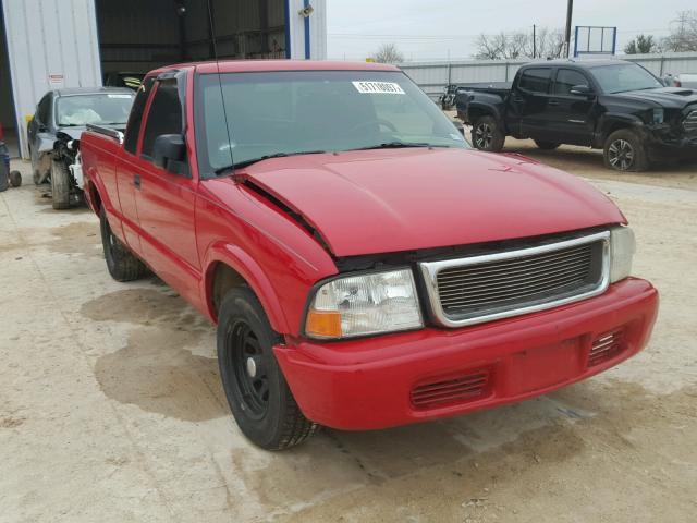 1GTCS19X138100143 - 2003 GMC SONOMA RED photo 1