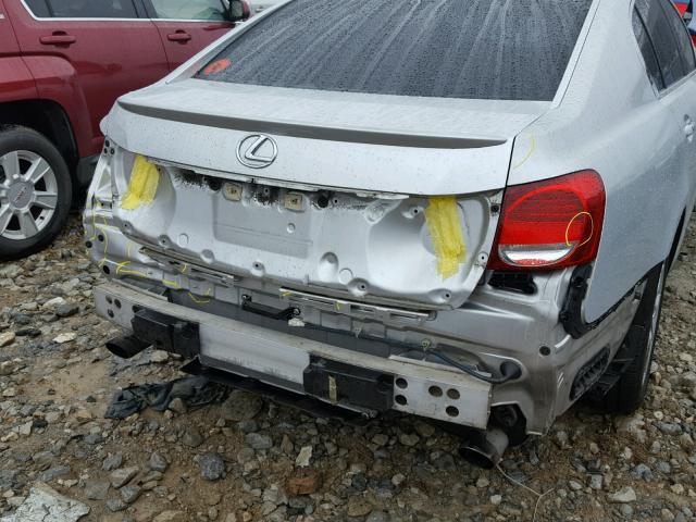 JTHBH96S465043541 - 2006 LEXUS GS GENERAT SILVER photo 9