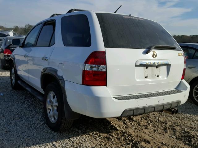 2HNYD18882H524593 - 2002 ACURA MDX TOURIN WHITE photo 3