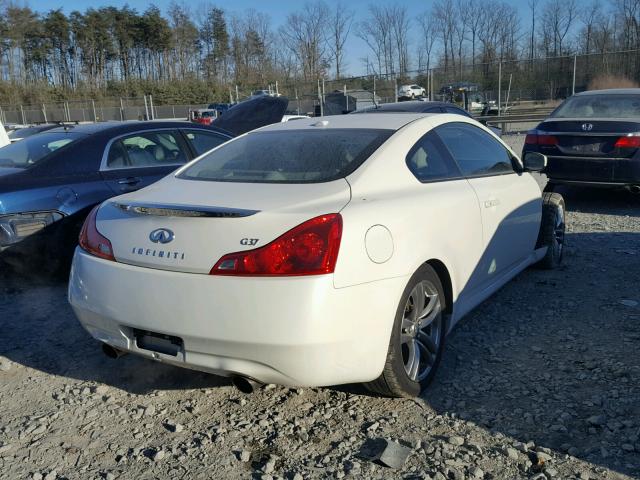 JNKCV64E18M101297 - 2008 INFINITI G37 BASE WHITE photo 4