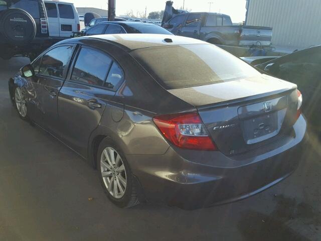 19XFB2F86CE329004 - 2012 HONDA CIVIC EX გრაფიტი ფოტო 3