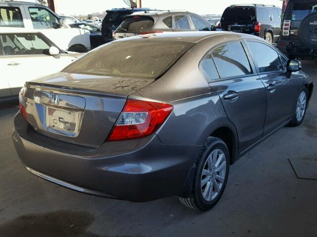 19XFB2F86CE329004 - 2012 HONDA CIVIC EX გრაფიტი ფოტო 4