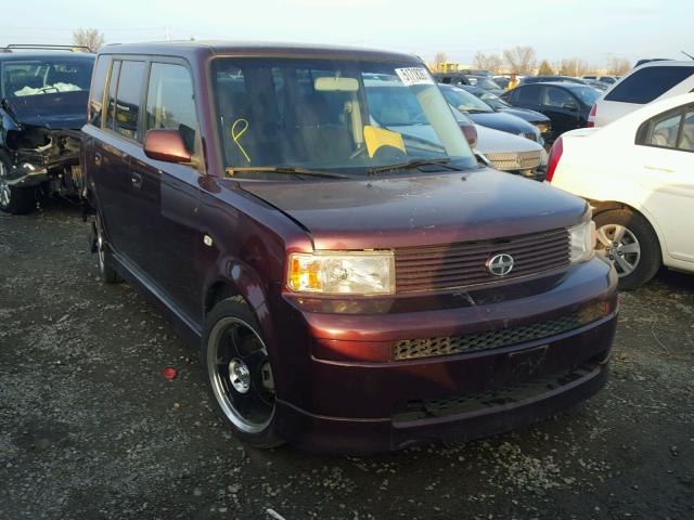 JTLKT334940166267 - 2004 TOYOTA SCION XB BURGUNDY photo 1