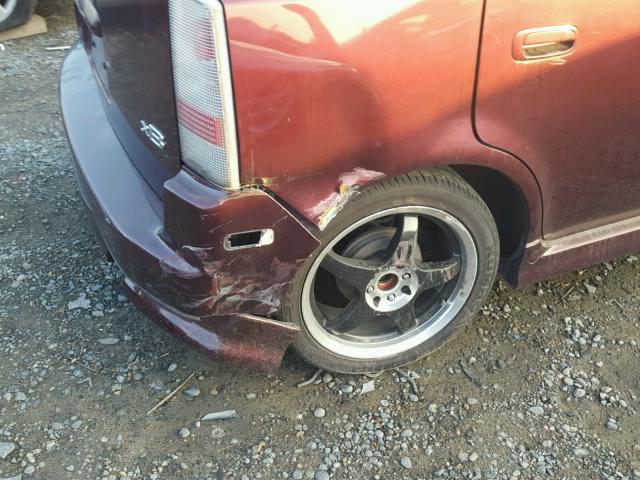 JTLKT334940166267 - 2004 TOYOTA SCION XB BURGUNDY photo 9