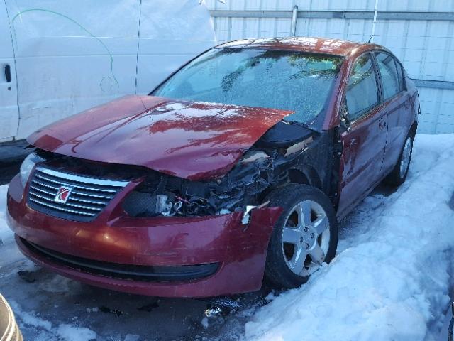 1G8AJ55F67Z182721 - 2007 SATURN ION LEVEL RED photo 2