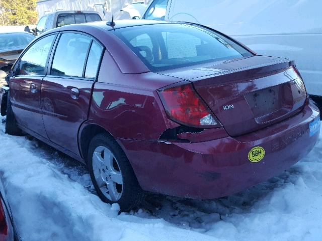 1G8AJ55F67Z182721 - 2007 SATURN ION LEVEL RED photo 3