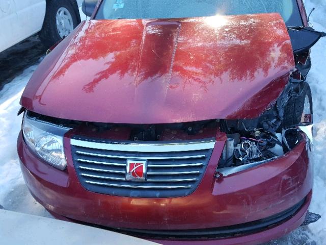 1G8AJ55F67Z182721 - 2007 SATURN ION LEVEL RED photo 7
