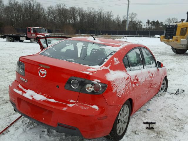 JM1BK12F181814027 - 2008 MAZDA 3 I RED photo 4