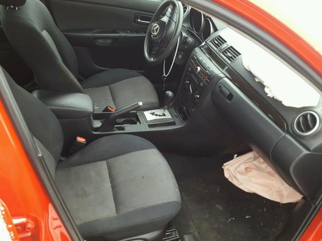 JM1BK12F181814027 - 2008 MAZDA 3 I RED photo 5