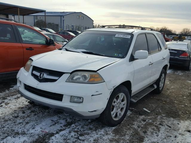 2HNYD18624H550270 - 2004 ACURA MDX TOURIN WHITE photo 2