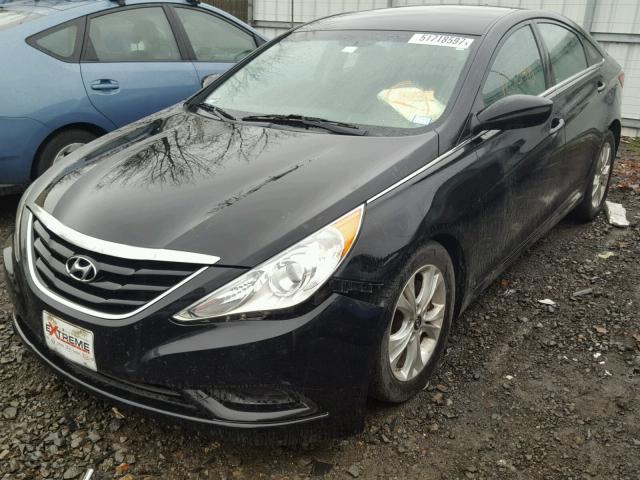 5NPEB4AC8BH071615 - 2011 HYUNDAI SONATA GLS BLACK photo 2