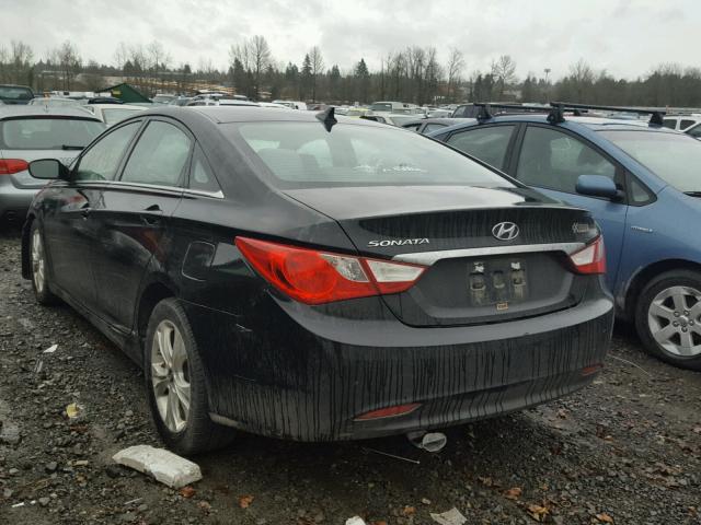 5NPEB4AC8BH071615 - 2011 HYUNDAI SONATA GLS BLACK photo 3