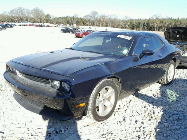 2C3CDYAG9CH280890 - 2012 DODGE CHALLENGER BLUE photo 2