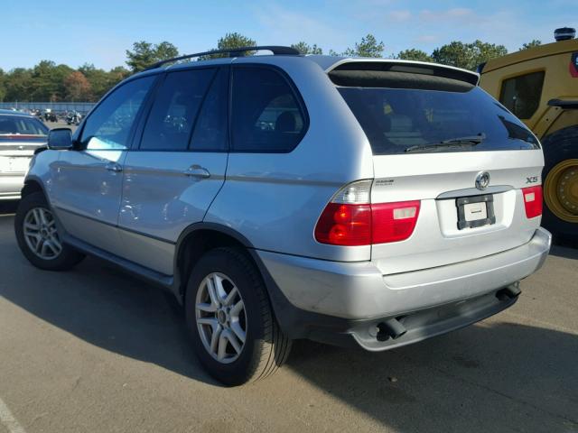 5UXFA53543LP27199 - 2003 BMW X5 3.0I SILVER photo 3