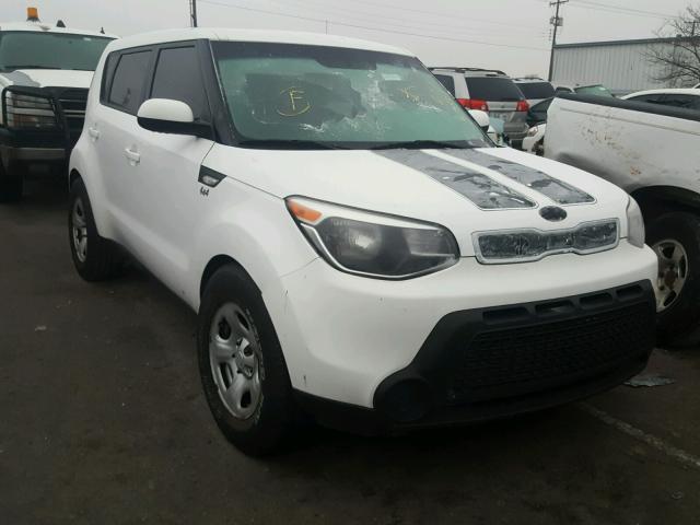 KNDJN2A23E7089787 - 2014 KIA SOUL WHITE photo 1