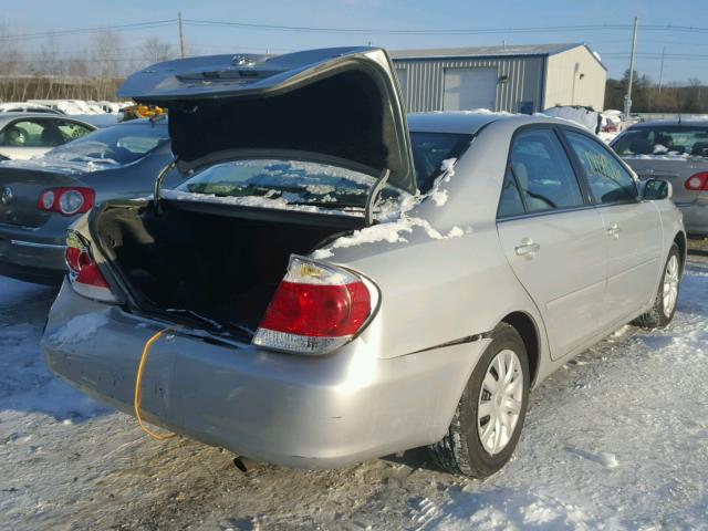 4T1BE32K26U744593 - 2006 TOYOTA CAMRY LE SILVER photo 4