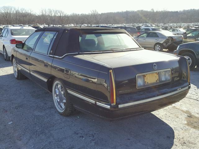 1G6KD54Y1VU240963 - 1997 CADILLAC DEVILLE BLACK photo 3