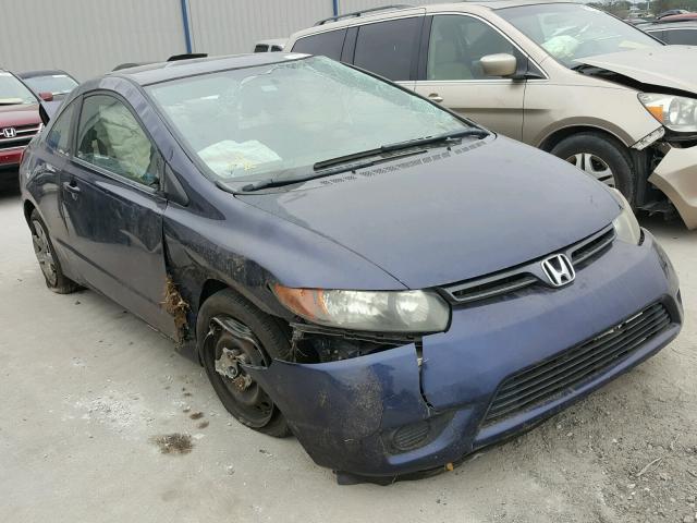 2HGFG12658H566631 - 2008 HONDA CIVIC LX BLUE photo 1