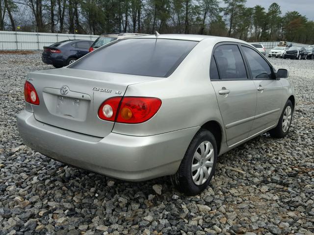 2T1BR32E64C309430 - 2004 TOYOTA COROLLA CE SILVER photo 4