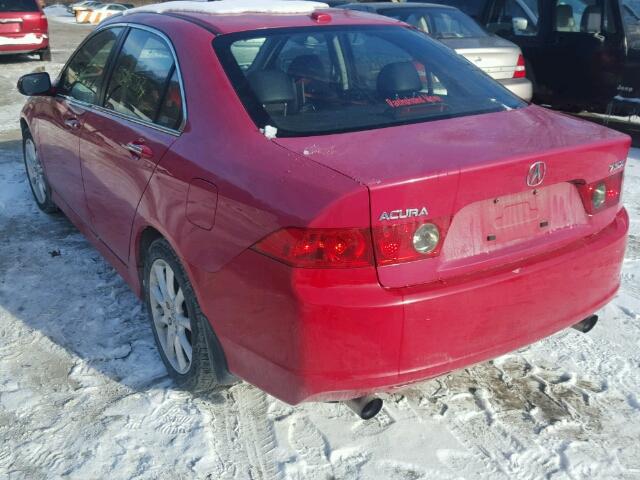 JH4CL96897C006506 - 2007 ACURA TSX RED photo 3