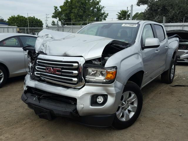 1GTG5CE34G1110249 - 2016 GMC CANYON SLE GRAY photo 2