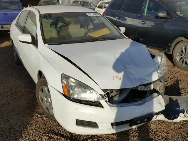 1HGCM56436A143599 - 2006 HONDA ACCORD LX WHITE photo 1