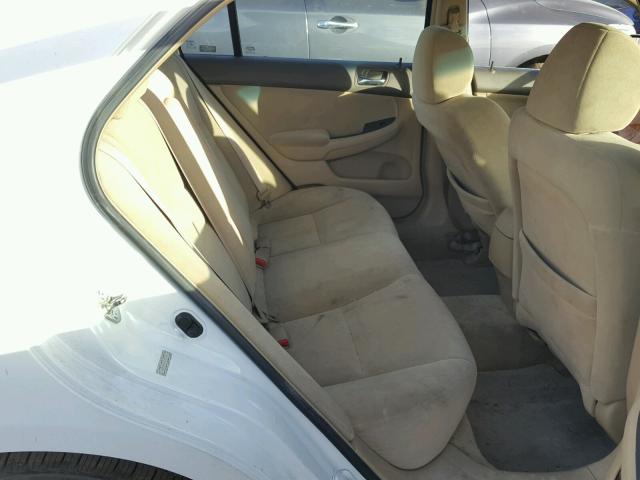 1HGCM56436A143599 - 2006 HONDA ACCORD LX WHITE photo 6