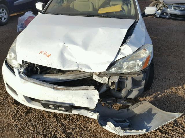 1HGCM56436A143599 - 2006 HONDA ACCORD LX WHITE photo 9