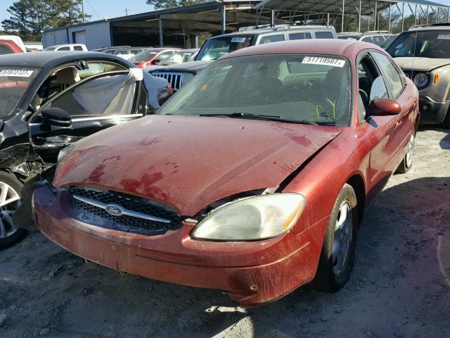 1FAFP55U92A155969 - 2002 FORD TAURUS SES RED photo 2