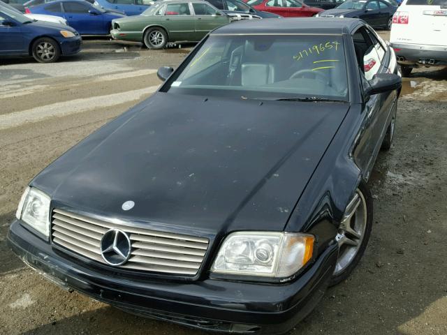 WDBFA76F8XF174674 - 1999 MERCEDES-BENZ SL 600 BLACK photo 2