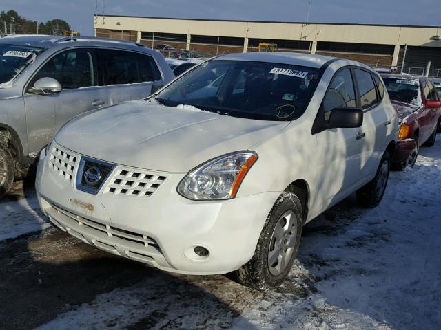 JN8AS5MVXAW604076 - 2010 NISSAN ROGUE S WHITE photo 2