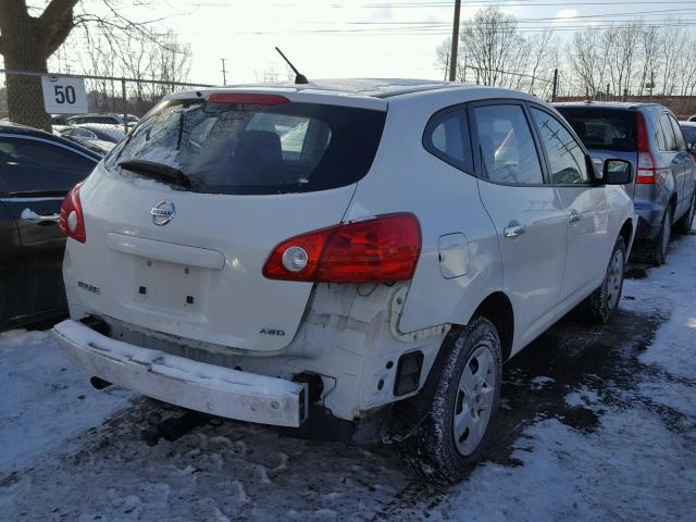 JN8AS5MVXAW604076 - 2010 NISSAN ROGUE S WHITE photo 4