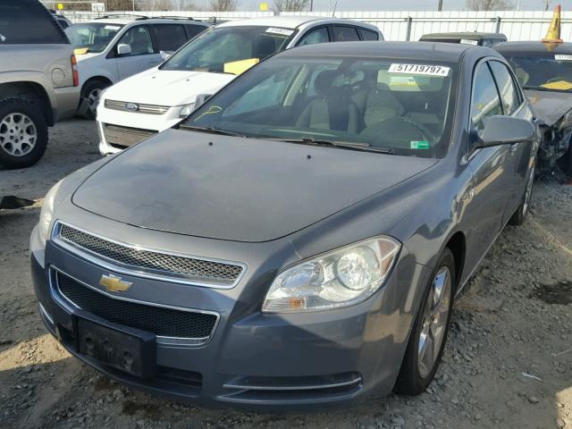 1G1ZH57B08F161969 - 2008 CHEVROLET MALIBU 1LT GRAY photo 2