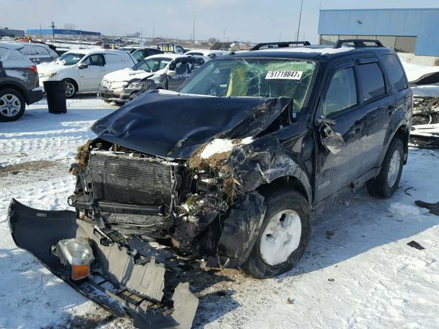 1FMCU93198KE68234 - 2008 FORD ESCAPE XLT BLACK photo 2