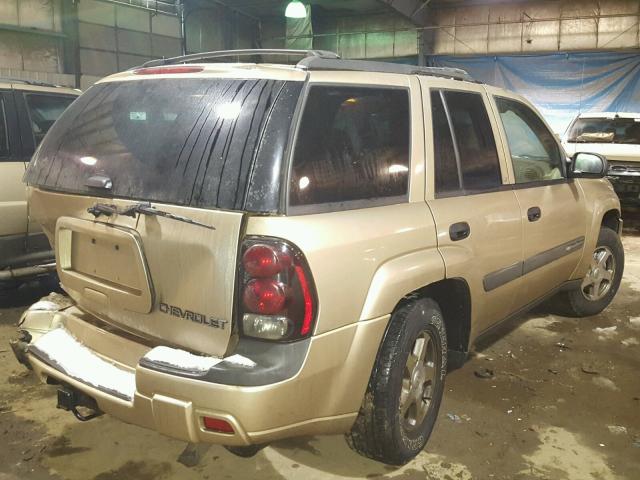 1GNDT13S942346917 - 2004 CHEVROLET TRAILBLAZE TAN photo 4