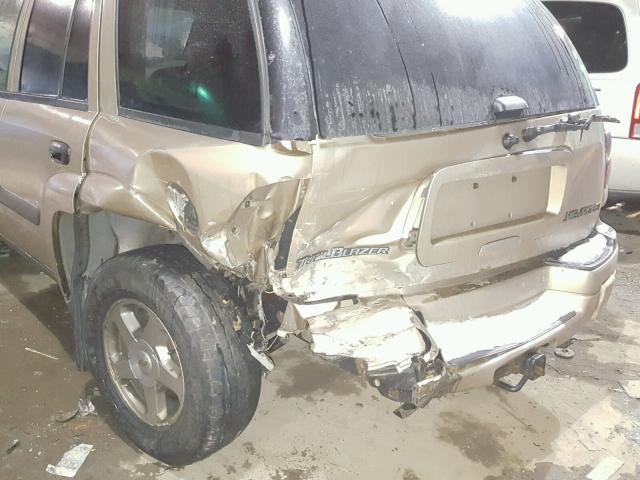 1GNDT13S942346917 - 2004 CHEVROLET TRAILBLAZE TAN photo 9