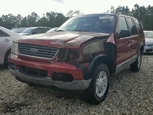 1FMZU63E62ZA96796 - 2002 FORD EXPLORER X RED photo 2