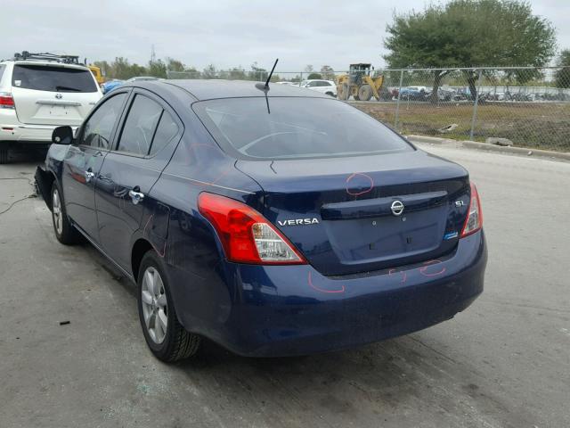 3N1CN7APXCL826982 - 2012 NISSAN VERSA S BLUE photo 3