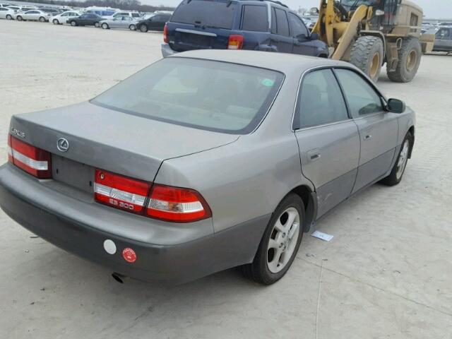 JT8BF28G415110895 - 2001 LEXUS ES 300 GRAY photo 4