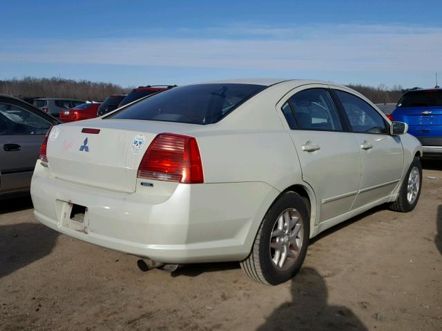 4A3AB36FX4E099640 - 2004 MITSUBISHI GALANT ES WHITE photo 4