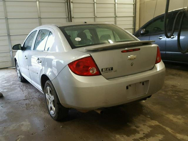 1G1AK58F387347922 - 2008 CHEVROLET COBALT LS SILVER photo 3