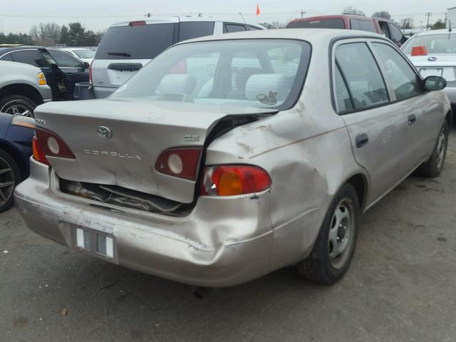 1NXBR12E61Z480905 - 2001 TOYOTA COROLLA CE TAN photo 4